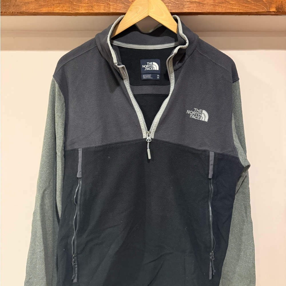 The North Face Black and Gray Fleece Jacket